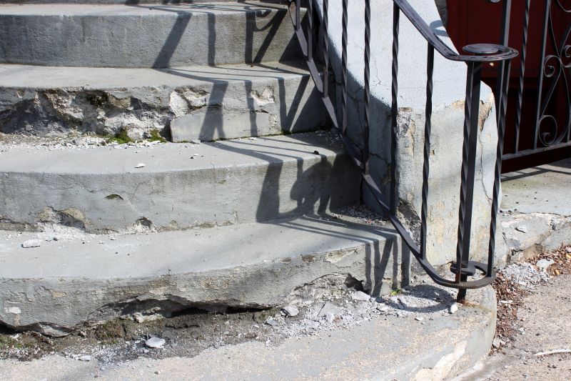 Front Steps Concrete Repair